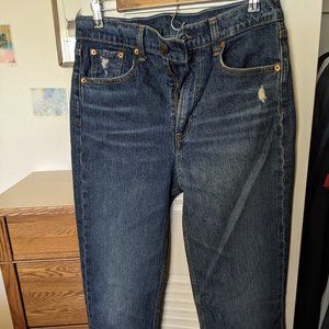 New GAP "Mom" High-waisted Straight Denim 29/8R